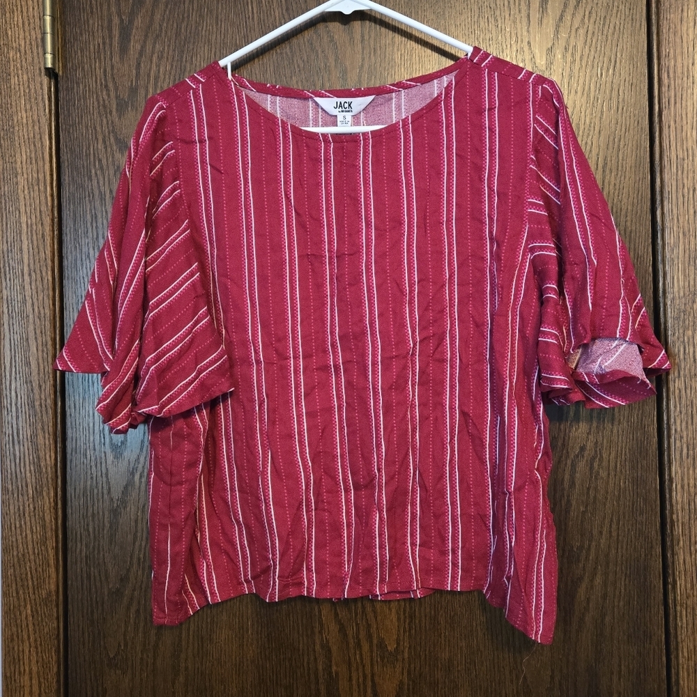 Jack By BB Dakota Striped Blouse Top